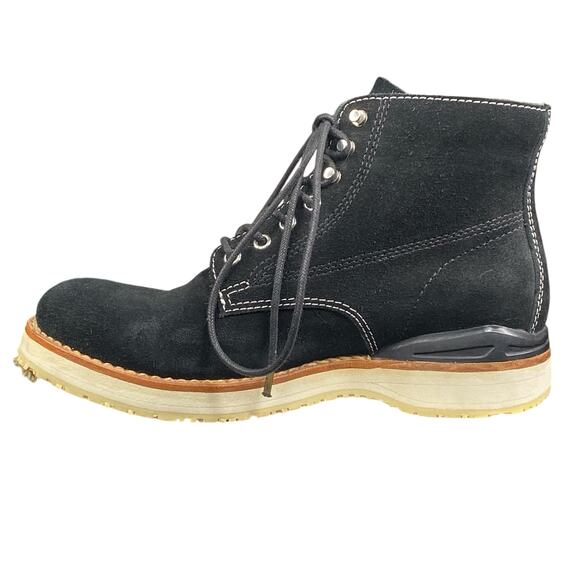 Visvim Virgil Mens Folk Black Suede Lace Up Chukka Boots Size US 9